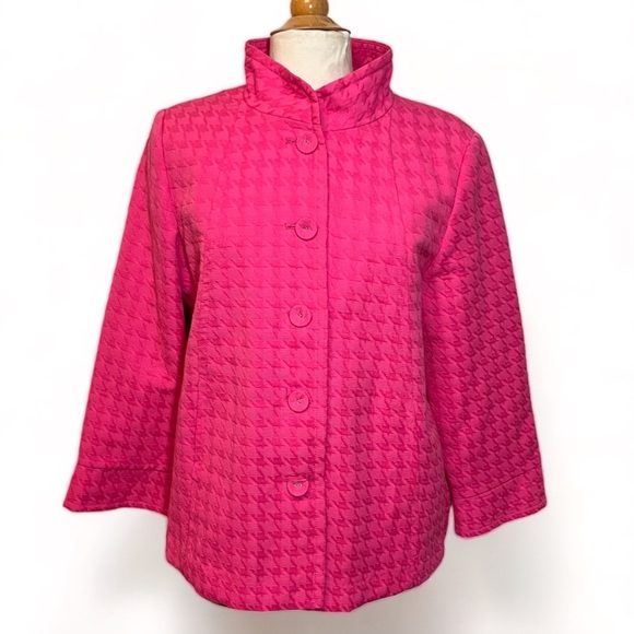Linea by Louis Dell'Olio Jackets & Blazers - Hot Pink Linea Coat